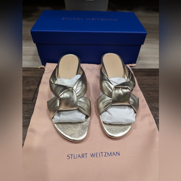 NEW Block Slide in Metallic Nappa leather - Picture 10 of 12